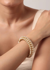 Multicolor Rajwadi Bangle With Meenakari Work And Kundan Detail