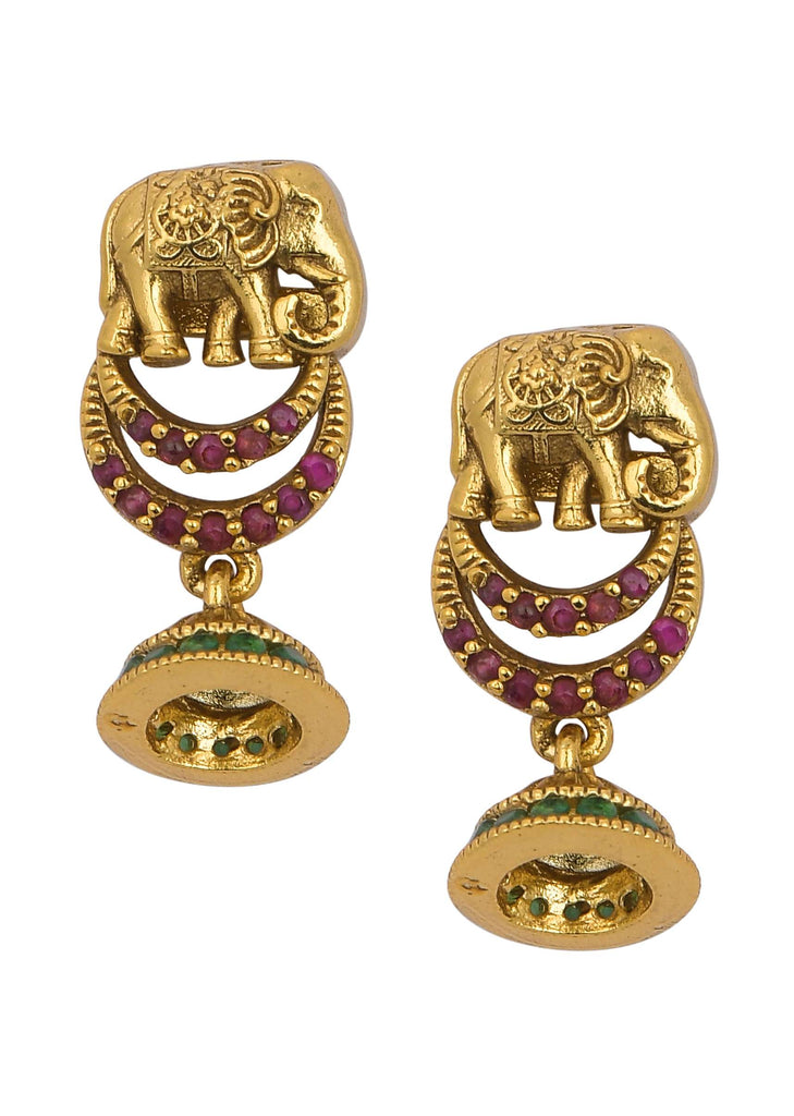Multicolor Temple Kundan Choker Set