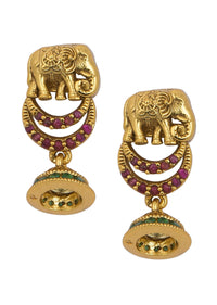 Multicolor Temple Kundan Choker Set