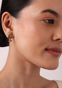 Multicolor Temple Kundan Choker Set
