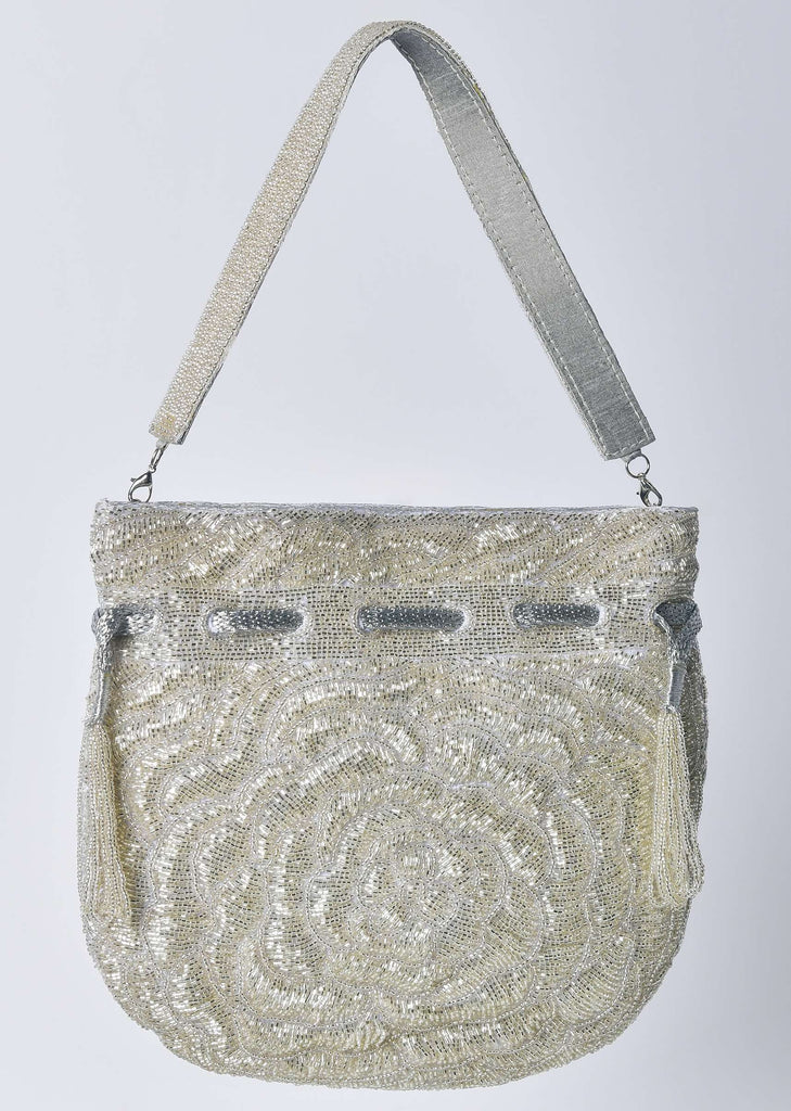 Multicolor Zari Embroidered Clutch
