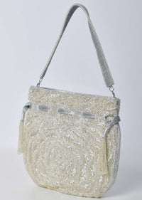 Multicolor Zari Embroidered Clutch