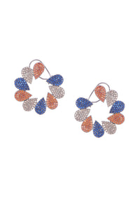 Multicolour Diamond Dangler Earrings