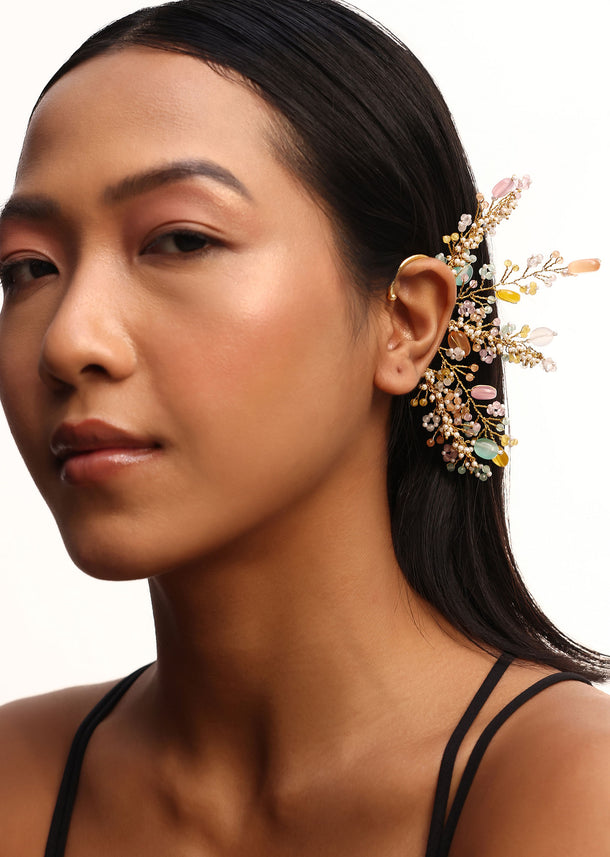 Multicolour Handcrafted Mix Metal Earcuff