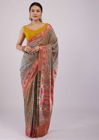 Multicolored Patola Print Silk Saree