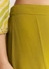 Mustard Leheriya Kurta Palazzo Suit With Cutdana And Sequins Work