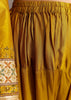 Mustard Yellow Silk Kurta Patiala With Gotta Lace Dupatta