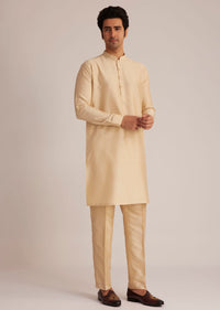 Rusty Red Nehru Jacket With Kurta Pant Set