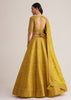 Mustard Yellow Embroidered Lehenga Set With Matching Dupatta