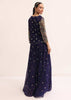 Navy Blue Embroidered Lehenga Set With Jacket