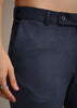 Navy Blue Indowestern Set With Dori Hand Work
