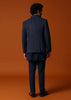 Navy Blue Jodhpuri Set In Resham Work For Men