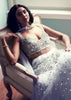 Nia Sharma Powder Blue Lehenga Set In Net With Fancy Two Piece Dupatta Attached At The Neckline