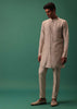 Off White Heavy Hand Embroidered Jacket Kurta Set