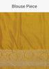 Daffodil Yellow Woven Kanjivaram Saree In Pure Silk With An Unstitched Blouse