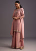Onion Pink Embroidered Kurti Palazzo Set With Dupatta