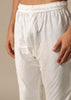 Opulent White Silk Sherwani Set