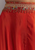 Orange Crepe Zardosi Thread Work Croptop And Palazzo Suit