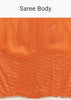 Orange Organza Saree With Zigzag Sequins And Cut Dana Embroidery