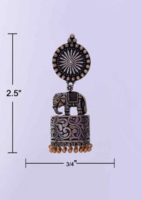 Oxidized temple Jewellery in temple motif only on Kalki