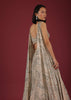Oyster Net Lehenga And Crop Top With 3D Petal Motifs And An Open Back