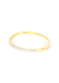 Gold Plated Bracelet With Inset Crystals Online - Kalki Fashion