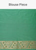 Parrot Green Katan Silk Banarasi Ikat Patola Weave Saree With Unstitched Blouse Piece