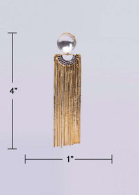 Party wear sleek multi string tassel earring only on Kalki