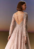 Pastel Pink Embroidered Gown With Full Sleeves