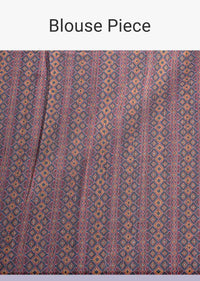 Patola Printed Mullti Color Saree In Tussar Silk With Abstract Motif