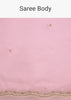 Peach Crush Tissue Saree With Stone And Moti Embroidery And Scallop Border