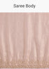 Peach Glass Tissue Saree With Cutdana And Beads Scallop Border