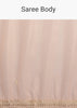 Peach Organza Tissue Saree With Beaded Border