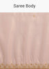 Peach Organza Tissue Saree With Scalloped Embroidery
