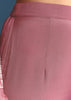 Onion pink Silk Kurta Sharara Suit With Moti Cutdana Work