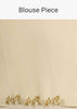 Pearl White Saree In Organza With Floral Print All Over And Moti Embroidered Border Along With Unstitched Blouse