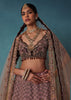 Petal Pink Bridal Lehenga And Blouse Set With 3D Embroidery