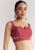 Pink Dola Silk Saree With Butti Work