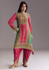 Pink Embroidered Kurta Dhoti Set