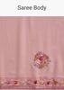 Pink Georgette Saree With All Over Kashmiri Bud Work