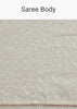 White Green Glass Tissue Sequin Embroidered Saree With Contrast Blouse