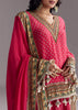 Pink Printed Palazzo Set With Dupatta