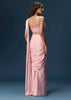 Pink Ready Pleated Saree With Embroidered Blouse