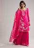 Pink Sequins Embroidered Sharara Set With Dupatta