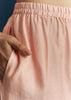 Pink Silk Kurta Set With Thread And Zari Work