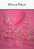 Pink Tissue Floral Embroidered Saree With Scallop Border