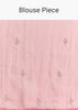 Pink Tissue Saree With Sequins And Floral Border