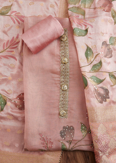 Pink Tissue Suit Set