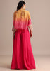 Pink And Orange Bandhani Printed Jacket Palazzo Suit