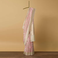 Pink Banarasi Tanchui Patola Weave Saree With Unstitched Blouse Piece